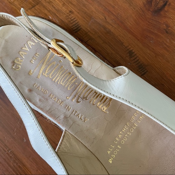 Gravati per Neiman Marcus leather slingback shoe - Picture 10 of 10